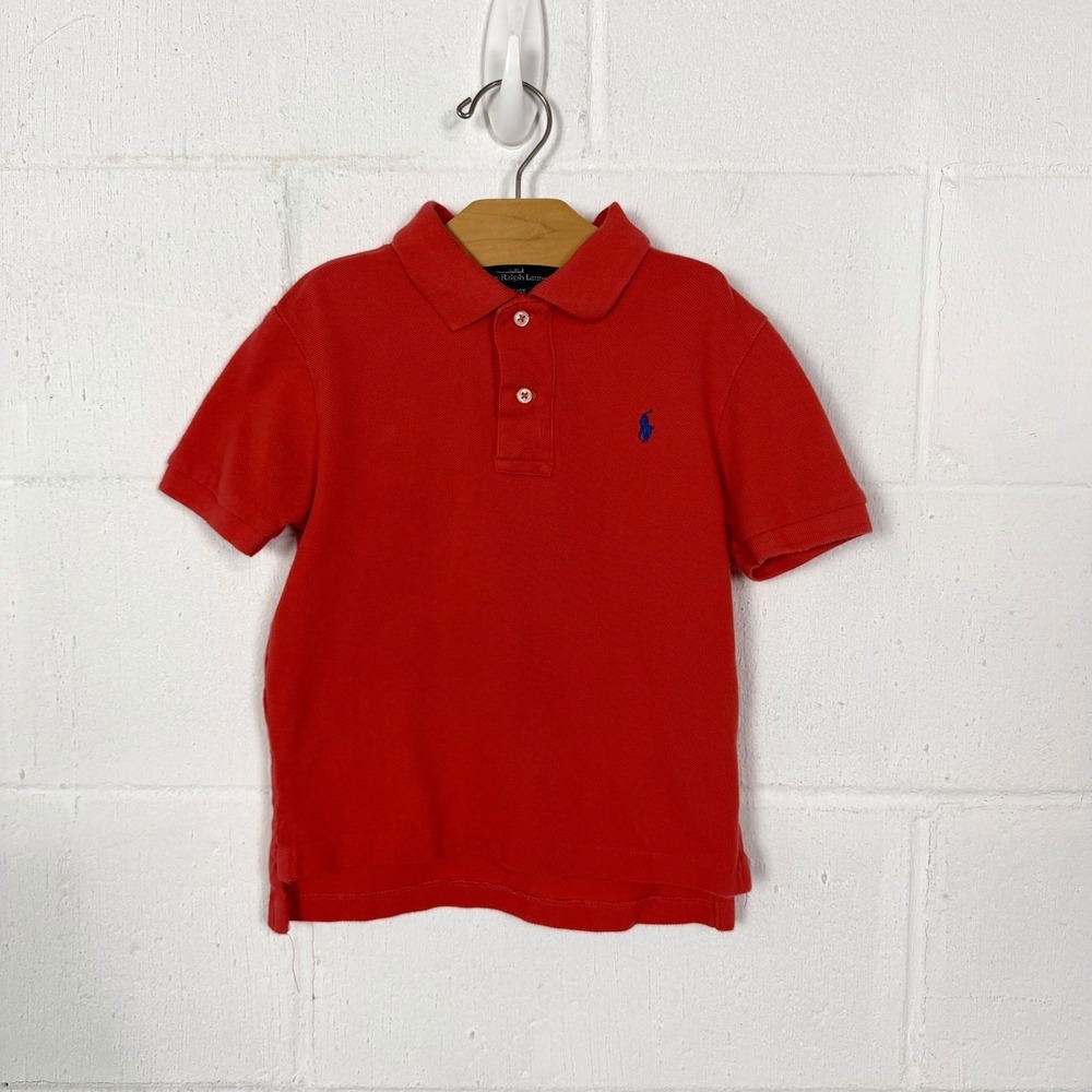 Polo Ralph Lauren Boys Polo Shirt Red Size 4T Pony Logo Preppy Classic Heritage
